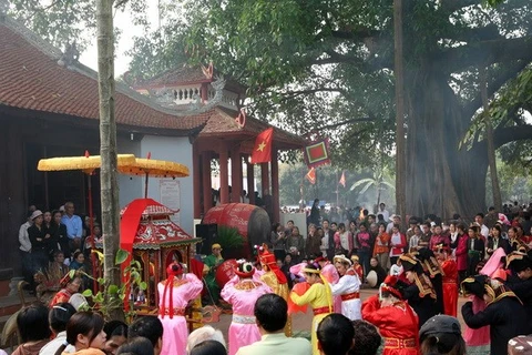 Hoang Cong Chat festival (Photo: VNA)